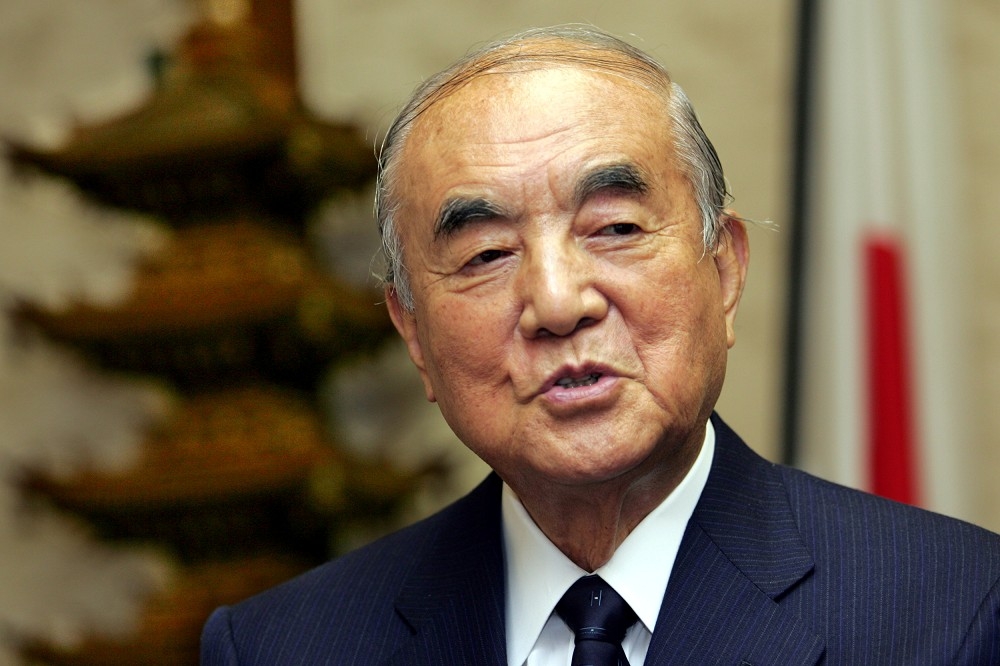 日本前首相中曾根康弘29日辭世。（湯森路透）