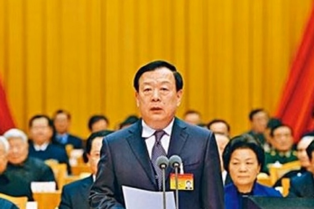 中國全國政協副主席夏寶龍12日接任港澳辦主任。（取自影片）