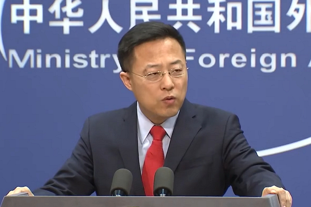中國外交部新任發言人趙立堅。（翻攝自YouTube）
