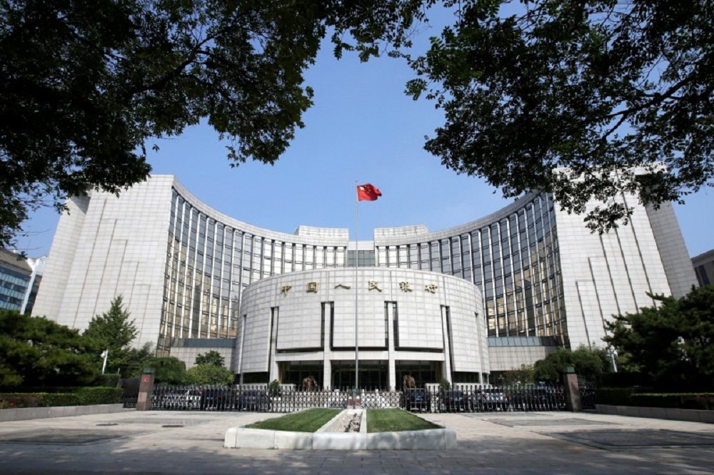 中國宣布將在16日實施定向降準，預計將對市場釋放長期資金5500億元人民幣（約新台幣2.37兆元）。（湯森路透）