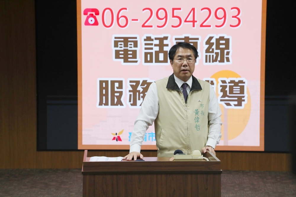 民調創新高的黃偉哲，誓言持續作「會做事」的市長  (台南市政府提供)