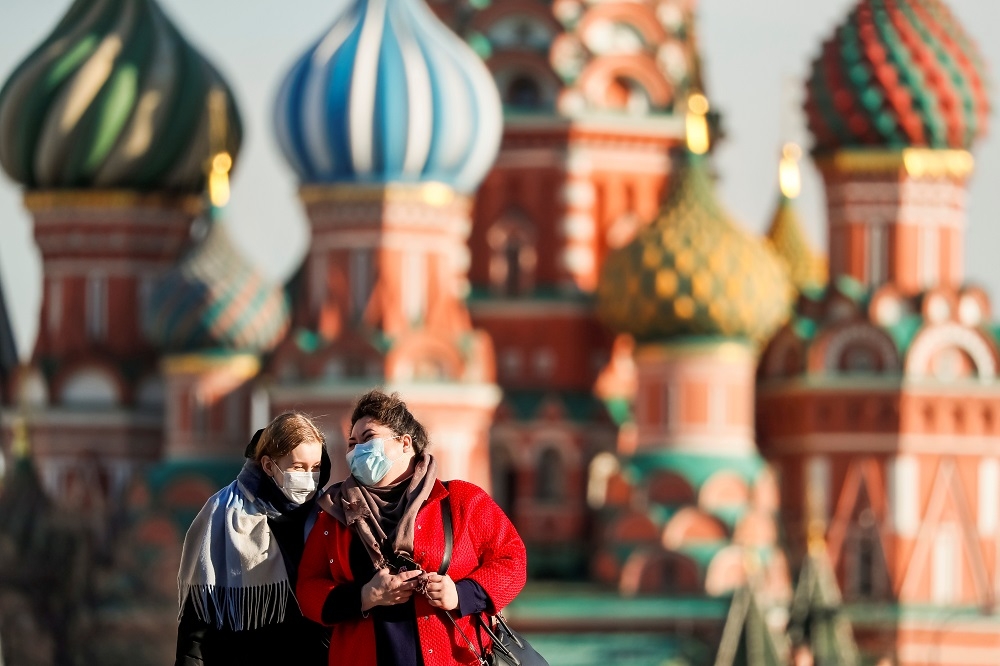 俄羅斯首都莫斯科自30日起進入封城狀態。（湯森路透）