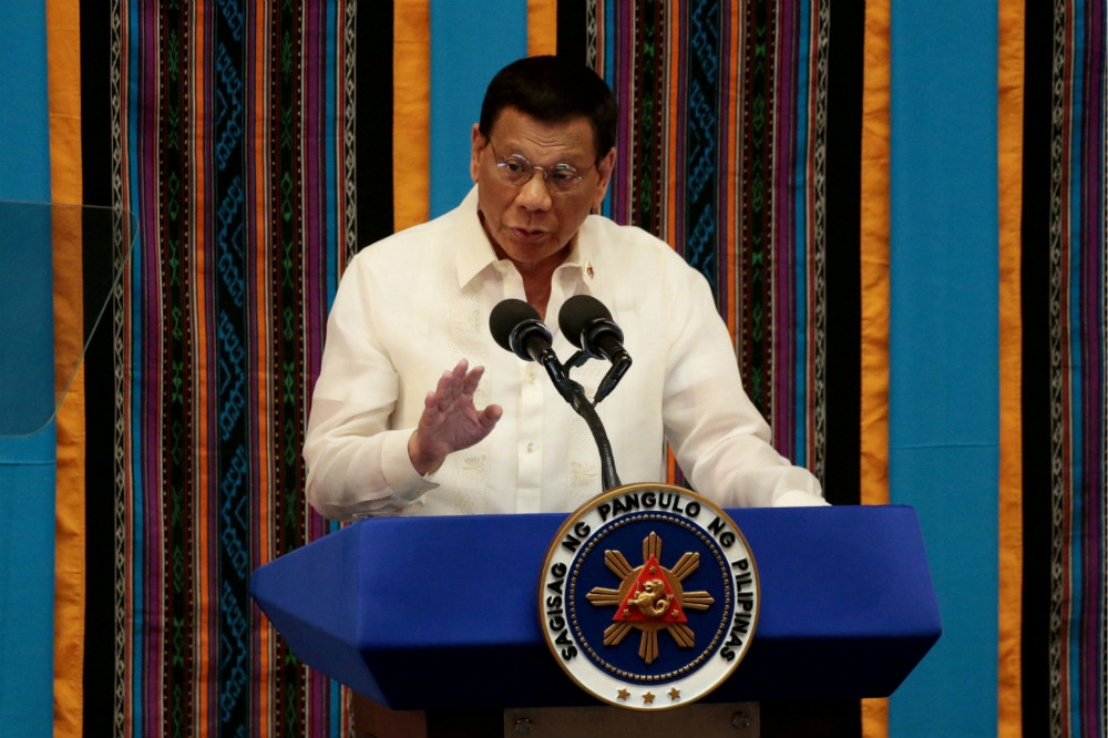 菲律賓總統杜特蒂又一次「語出驚人」。（湯森路透）