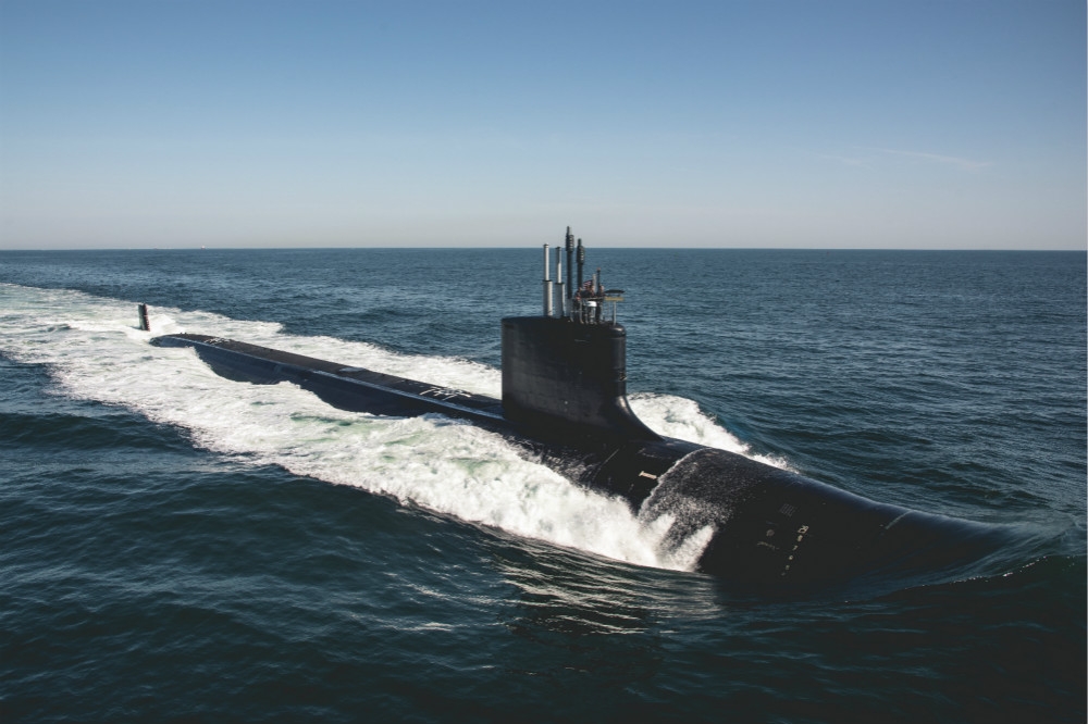 下水2年後、美軍維吉尼亞級核子潛艦「德拉瓦號」編列服役。（圖片取自美國海軍）