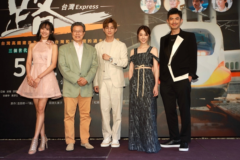 《路~台灣Express~》演員：安娜李（左至右）、楊烈、炎亞綸、邵雨薇、梁正群（公視提供）