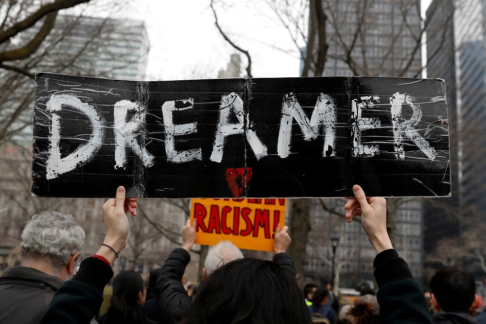 「童年入境暫緩遣返法案」（DACA）又被稱為「夢想家」法案，是歐巴馬任內保護非法移民兒童的政策。（湯森路透）