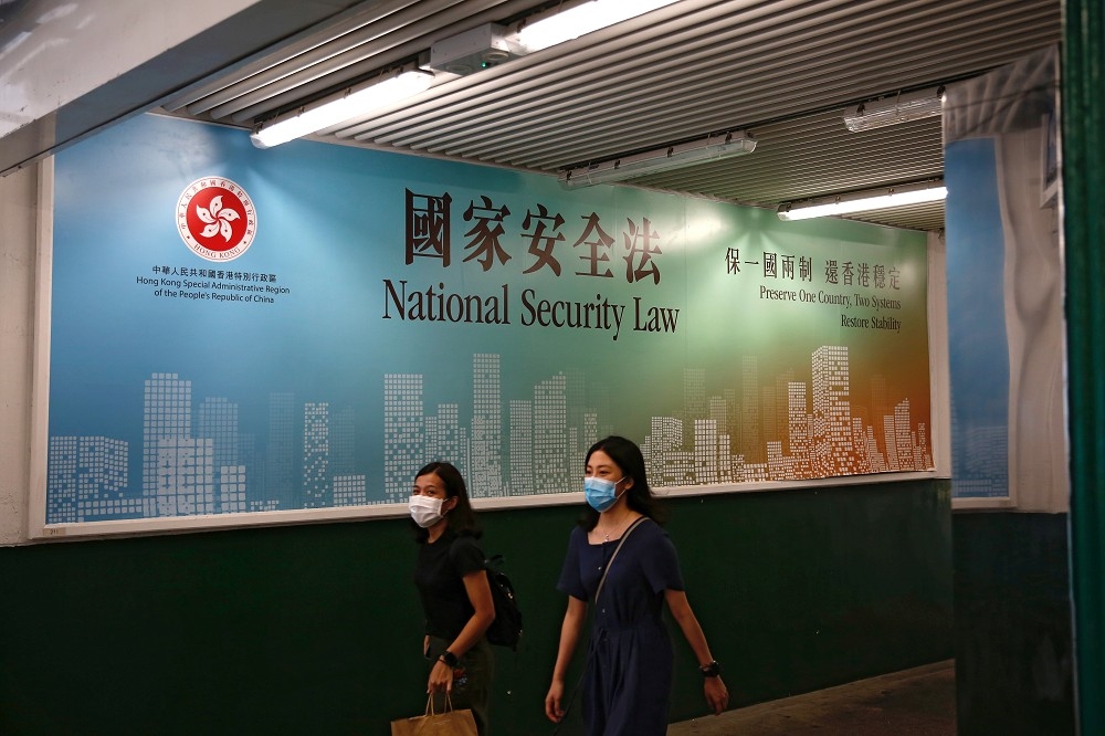 香港國安法通過在即，各界關注人大常委會表決後的動向。（湯森路透）