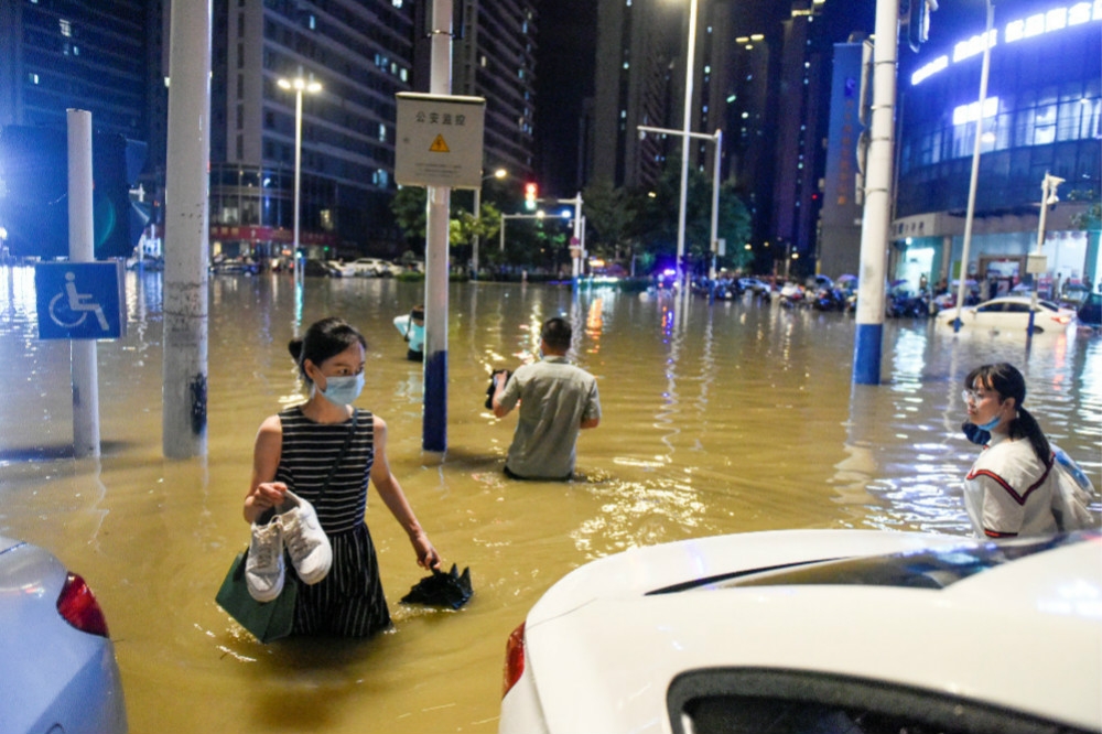 受到連日豪大雨影響，安徽、江西多地都出現嚴重洪災。（湯森路透）