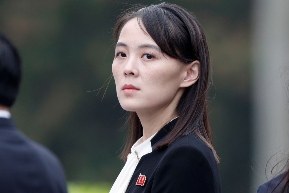 北韓領導人金正恩胞妹金與正遭南韓律師提告。（湯森路透）