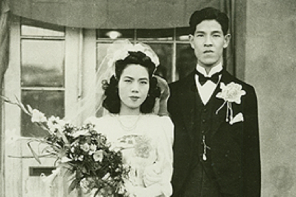 前總統李登輝（右）與夫人曾文惠（左），1949年結婚至今已超過70年。（取自維基百科）