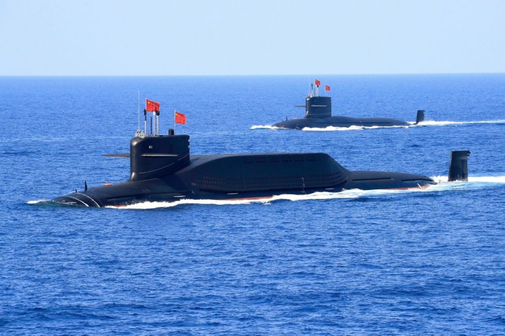 中國人民解放軍海軍開發的新型彈道飛彈核潛艦。（湯森路透）