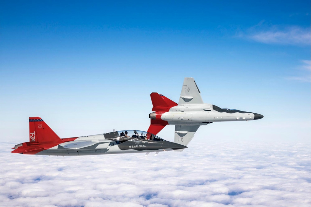 美軍將新一代T-7A教練機命名為「紅鷹」（Red Hawk）。（圖片取自波音官網）