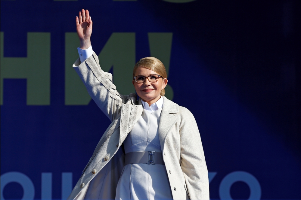 烏克蘭前總理、現烏克蘭祖國黨（Batkivshchyna）領袖提摩申科（Yulia Tymoshenko）。（湯森路透）