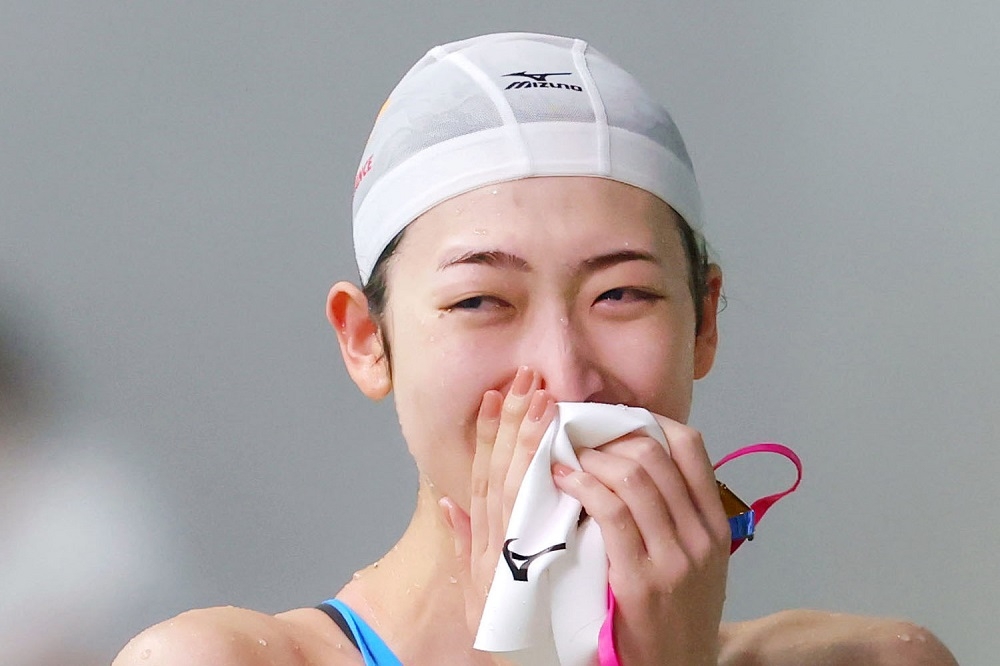 池江璃花子29日在東京辰巳國際游泳場參賽復出。（湯森路透）