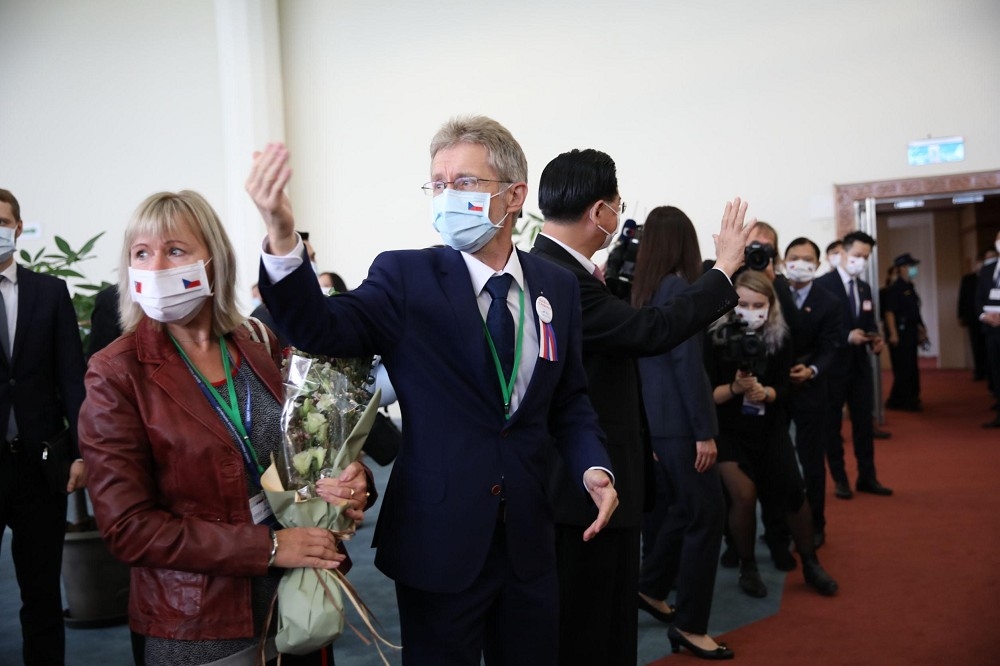 捷克參議院議長韋德齊在台灣。（陳愷巨攝）