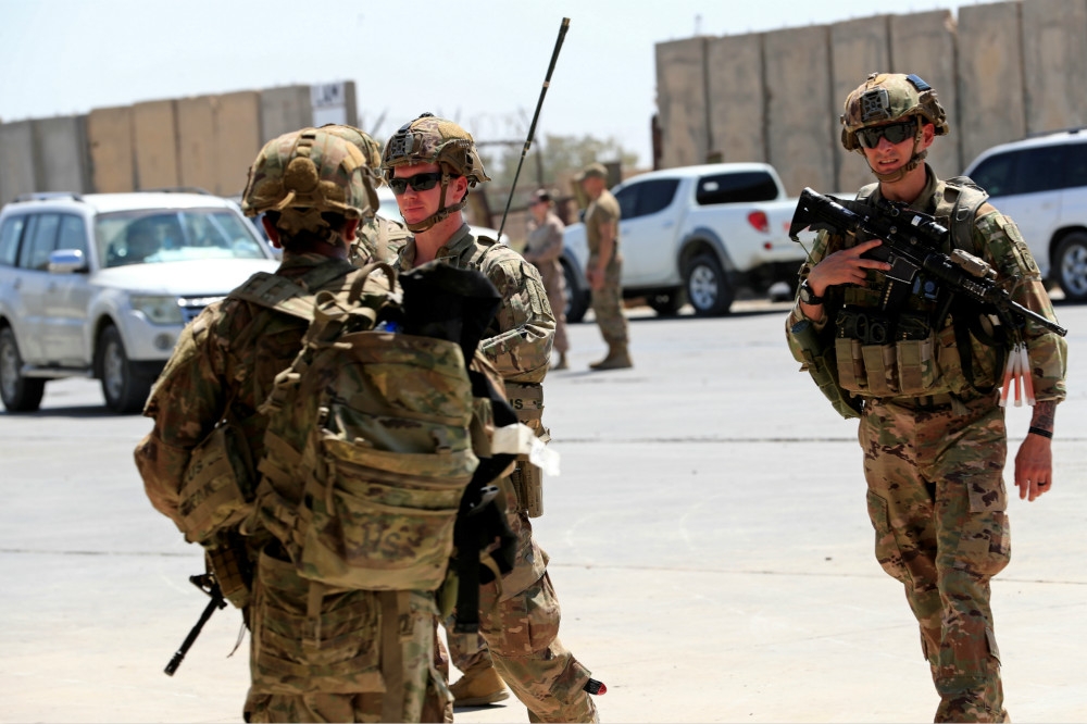 駐紮伊拉克的美軍部隊。（湯森路透）
