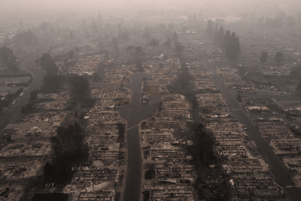 美國奧勒岡州大火延燒，逾50萬人緊急撤離。（湯森路透）