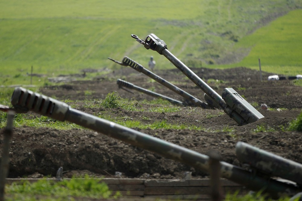 亞美尼亞軍隊大砲。（湯森路透）
