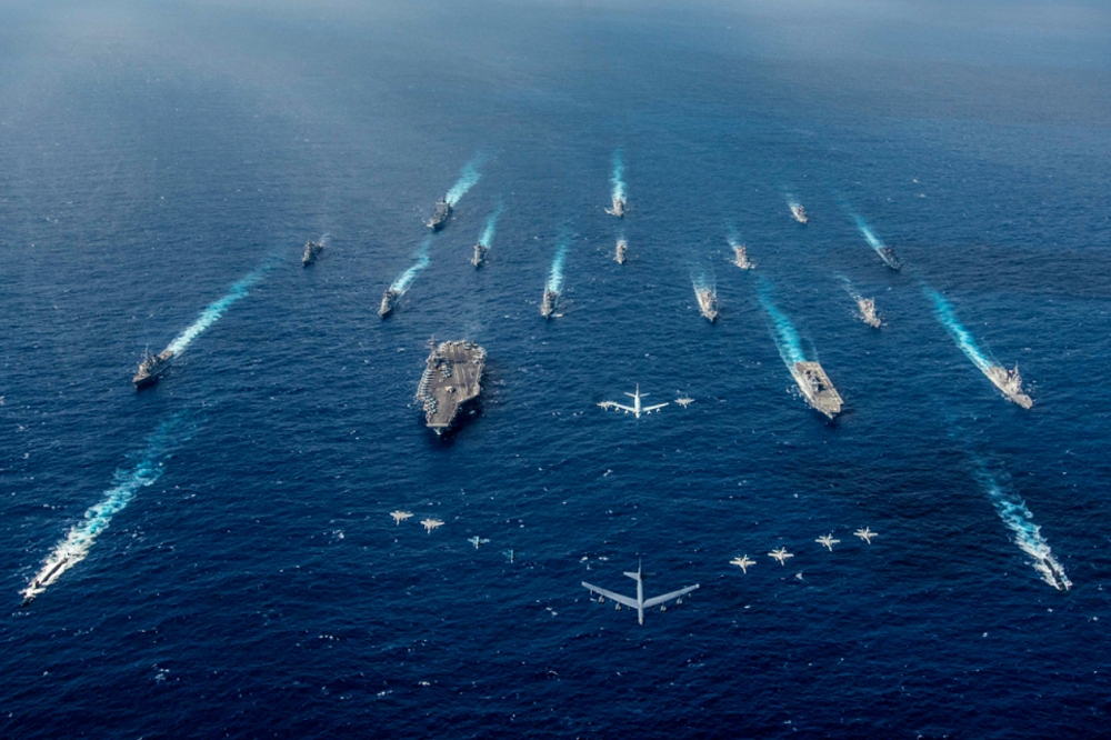 美國太平洋艦隊「利劍」美日聯合軍演。（圖擷取自推特@USPacificFleet）
