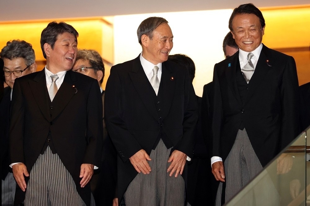 日本總理大臣菅義偉與印太地區的合作是日本長期以來的外交政策，而非只存在於印太戰略中聯美抗中的狀況。（湯森路透）