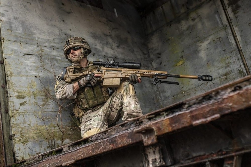 國安局特勤中心「反狙擊小組」汰換狙擊槍等裝備案，評估後確定採購英國精密國際公司的AX MKⅢ先進狙擊槍（圖）等裝備。（擷自AI官網）