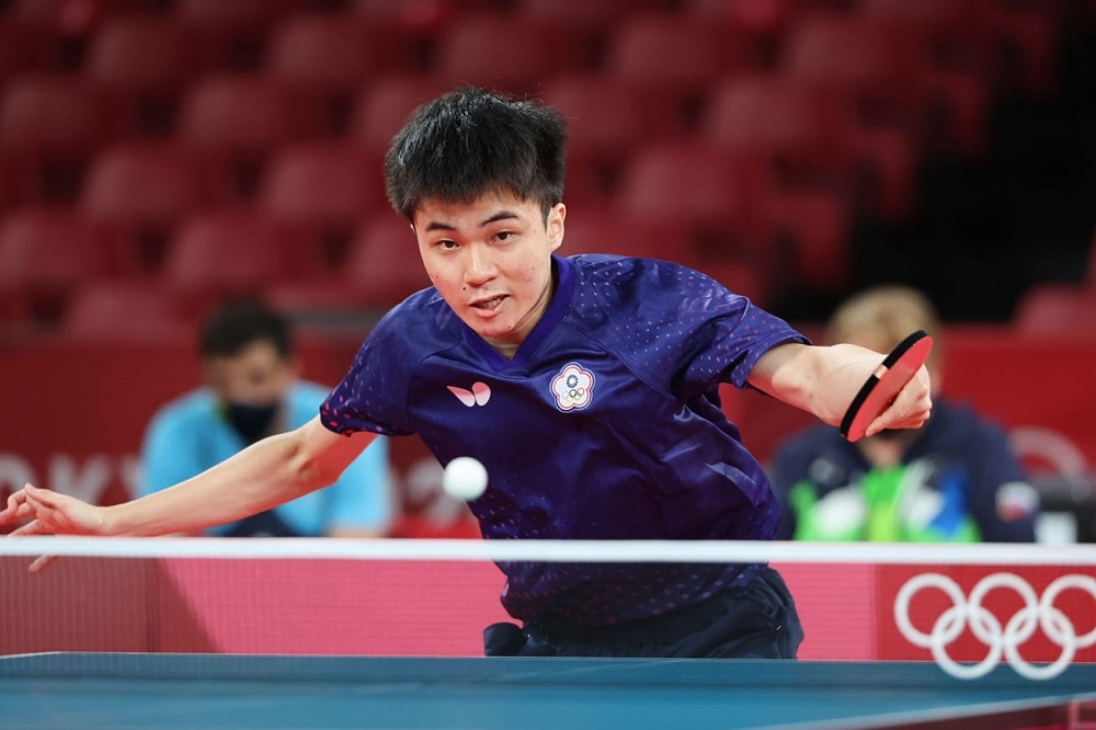 中華隊男子桌球選手林昀儒表現優異，連中國球王都讚譽有加。（體育署提供）