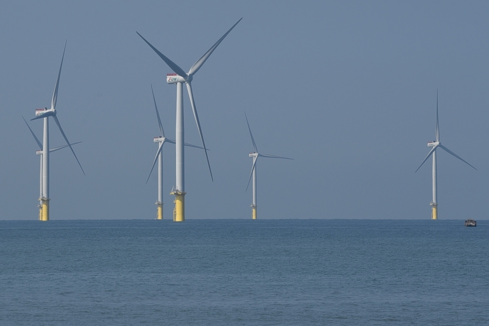 全球綠能潛力在這一、兩年間大爆發，台灣的離岸風電是一個很好的例子。（資料照片／蔣銀珊攝）