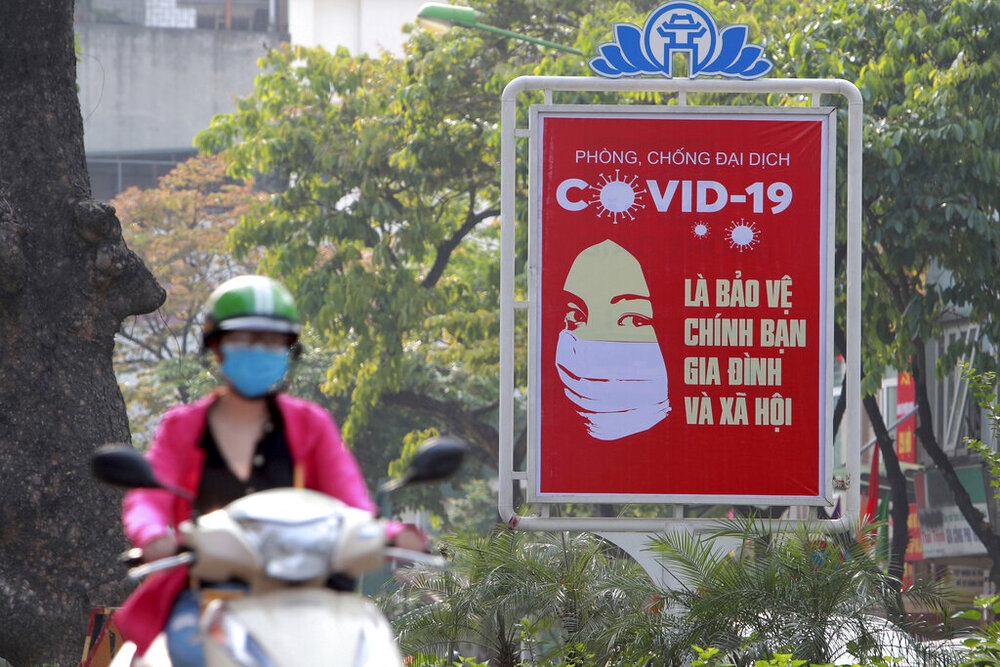 越南受到omicron病毒衝擊，本土疫情再次升溫。（美聯社）