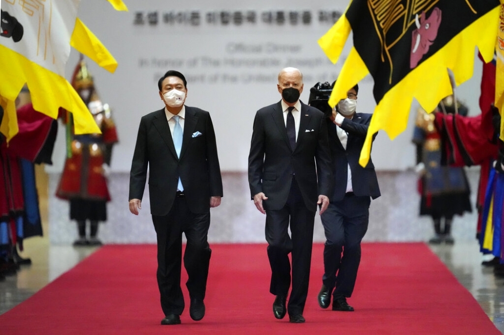 尹钖悦新政之一，就是调整南韩在东亚地区的战略佈局，并改变对外关系的原有立场。（美联社）(photo:UpMedia)
