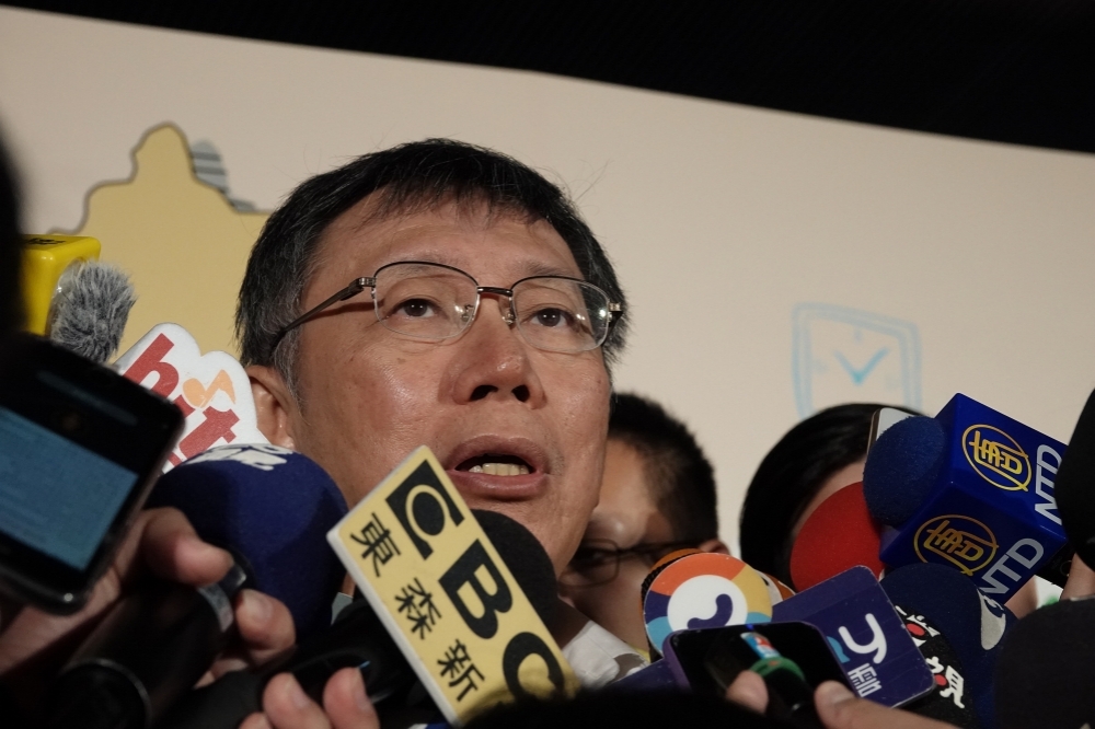 柯文哲26日訪表示，不擔心鄭寶清是否參選，歡迎他來支持民眾黨的候選人。（資料照片／羅佳蓉攝）
