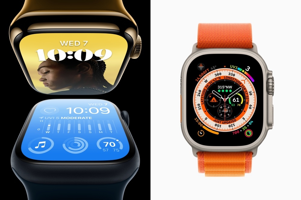 Apple 推出 Apple Watch Series 8、Apple Watch SE、Apple Watch Ultra（取自 Apple）