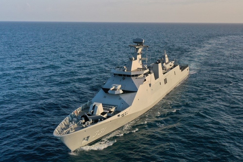 印尼採用的10514型巡防艦，已於2017年成軍服役。（取自達門造船廠）