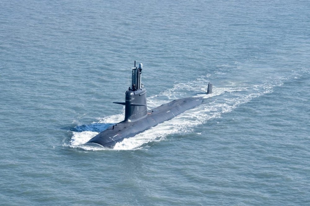 「遊蕩者號」潛艦已完成海試，將很快正式成軍服役。（取自印度海軍發言人推特）