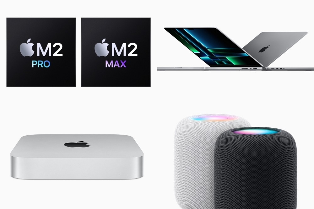 Apple 全新晶片 M2 Pro 和 M2 Max 登場！MacBook Pro、Mac mini、HomePod 全新推出（Apple 提供）