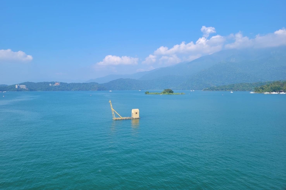 日月潭水庫公有碼頭設施已完成復原可正常使用，提供遊憩功能。（翻攝畫面）