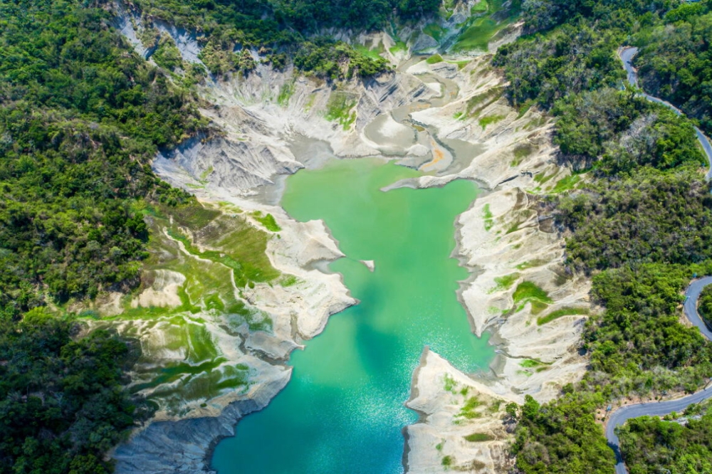 曾文水庫蓄水率估計又將跌破1成。（取自西拉雅國家風景區管理處）