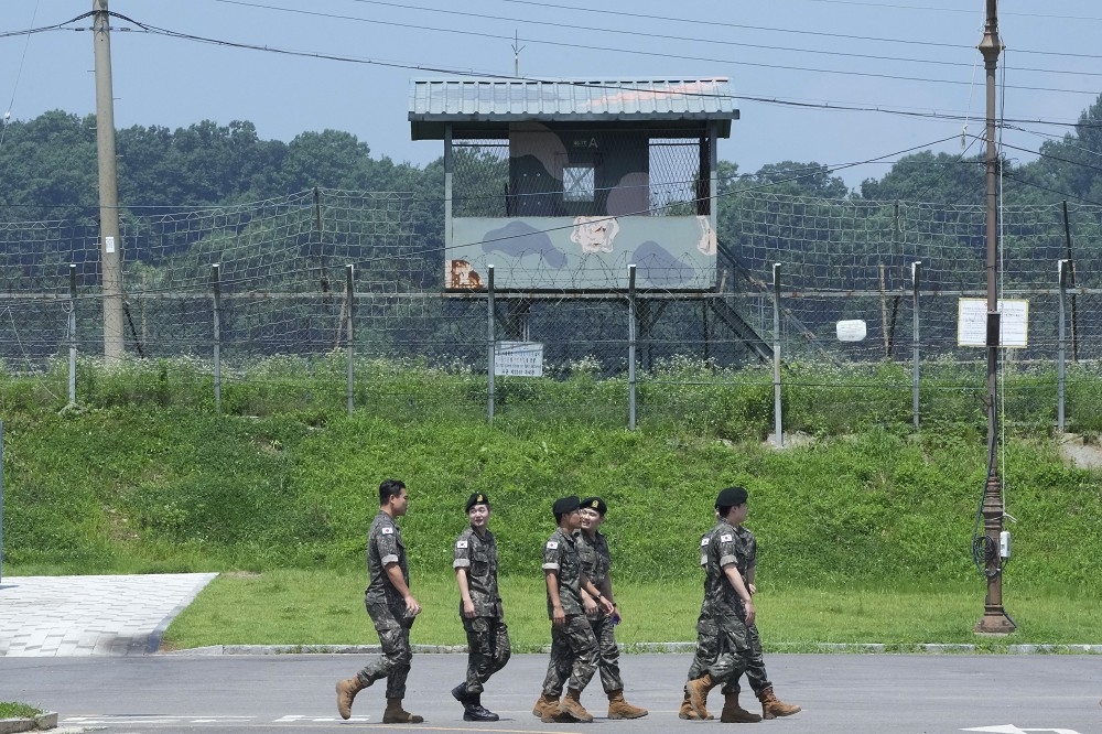 美軍士兵逃往北韓，引起各方議論紛紛，圖為南北韓之間的軍事區域。（美聯社）