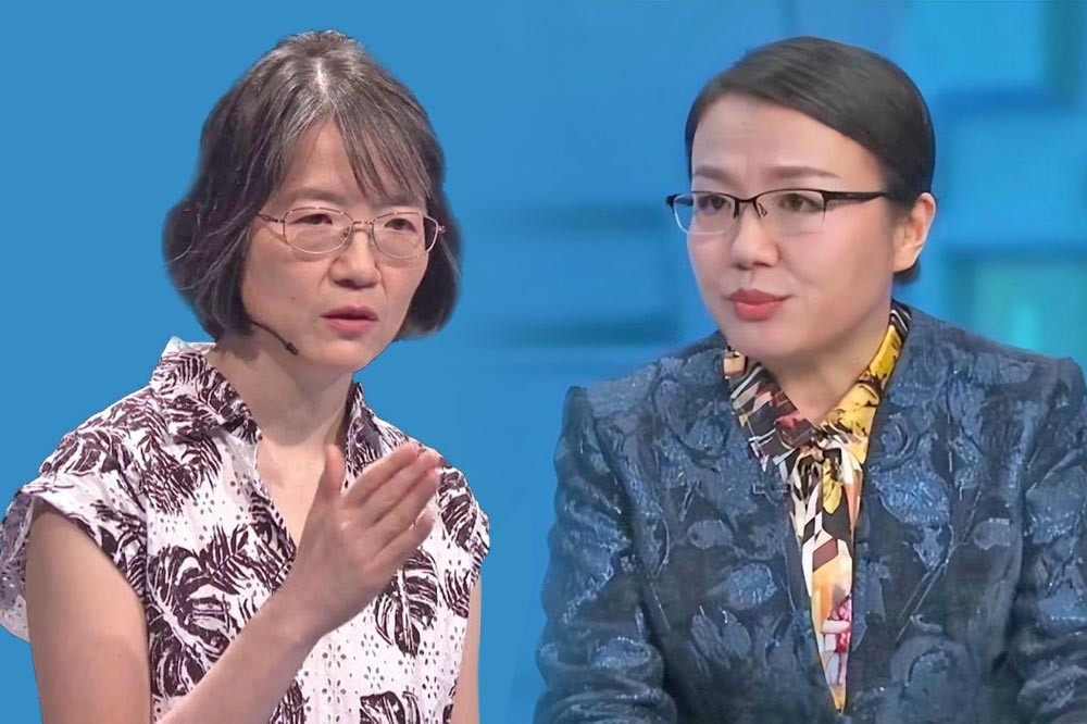 作者建議，台灣的公共電視不妨與中國的央視聯手和連線，邀請李莉博士和盧倩儀博士來一場戰爭與和平的辯論。（合成圖片）