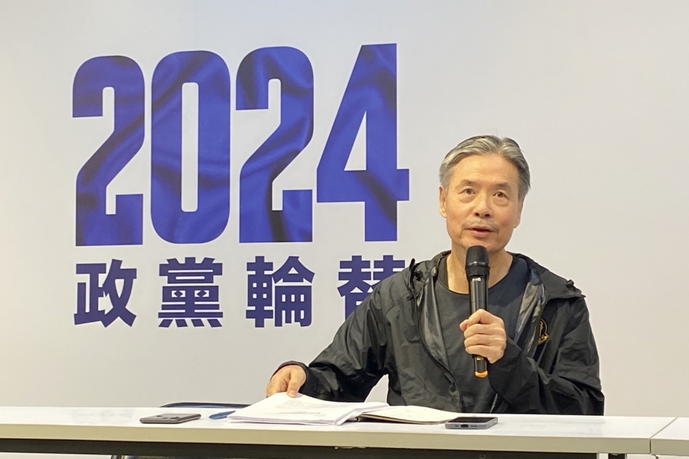 黃珊珊今天提民調方案2擇1，金溥聰立即開記者會回嗆，必須先確定黃珊珊到底代表柯文哲競辦、民眾黨或是柯文哲個人。（沈粲家攝）