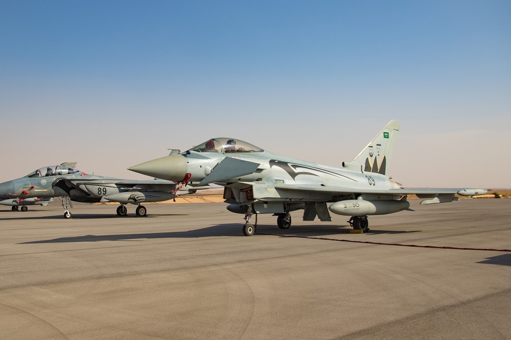 德國政府態度轉變，表示不反對向沙烏地出售新一批48架「颱風」戰機。圖為已服役的沙國皇家空軍「颱風」戰機。（讀者Tsungfang Tsai 提供）