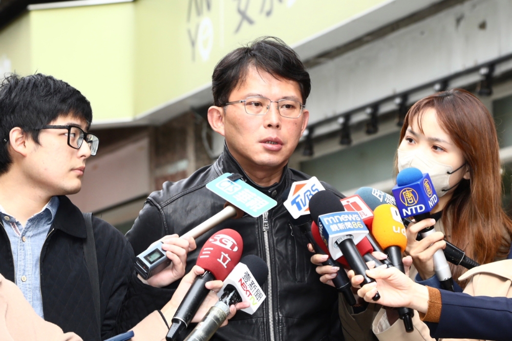 黃國昌表示，正副院長選舉，民眾黨一定是團進團出，不會有個人被遊說的事情發生。（王侑聖攝）