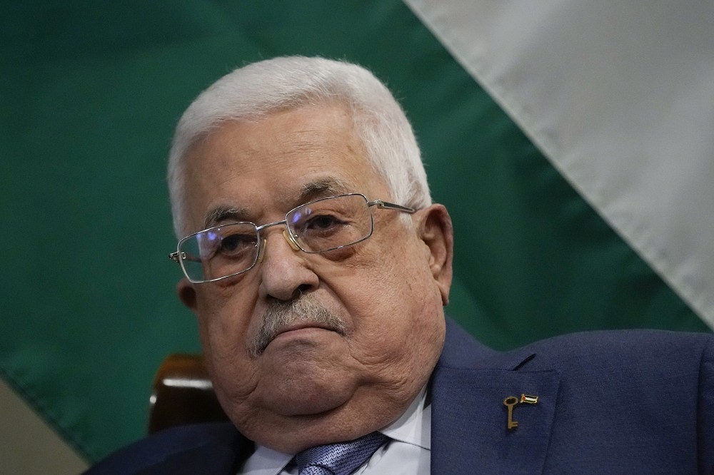巴勒斯坦自治政府主席阿巴斯。（美聯社）
