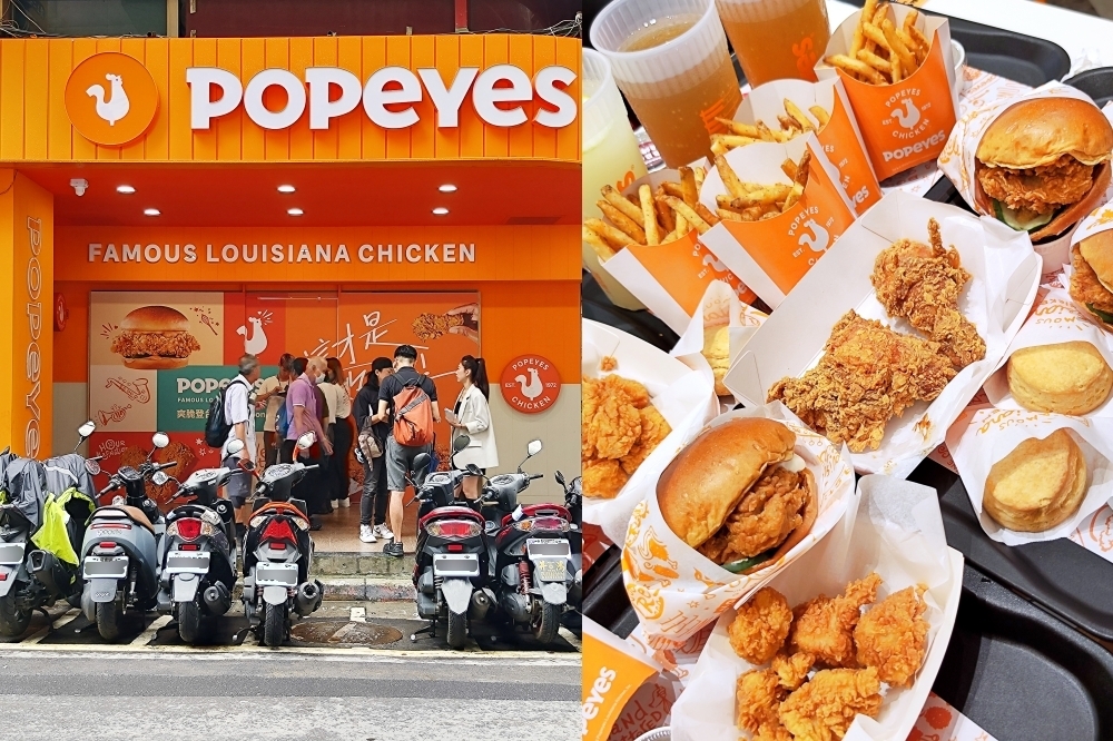 「POPEYES 炸雞」台灣首店 5/30 在台北市中正區許昌街上開幕（林冠伶攝）