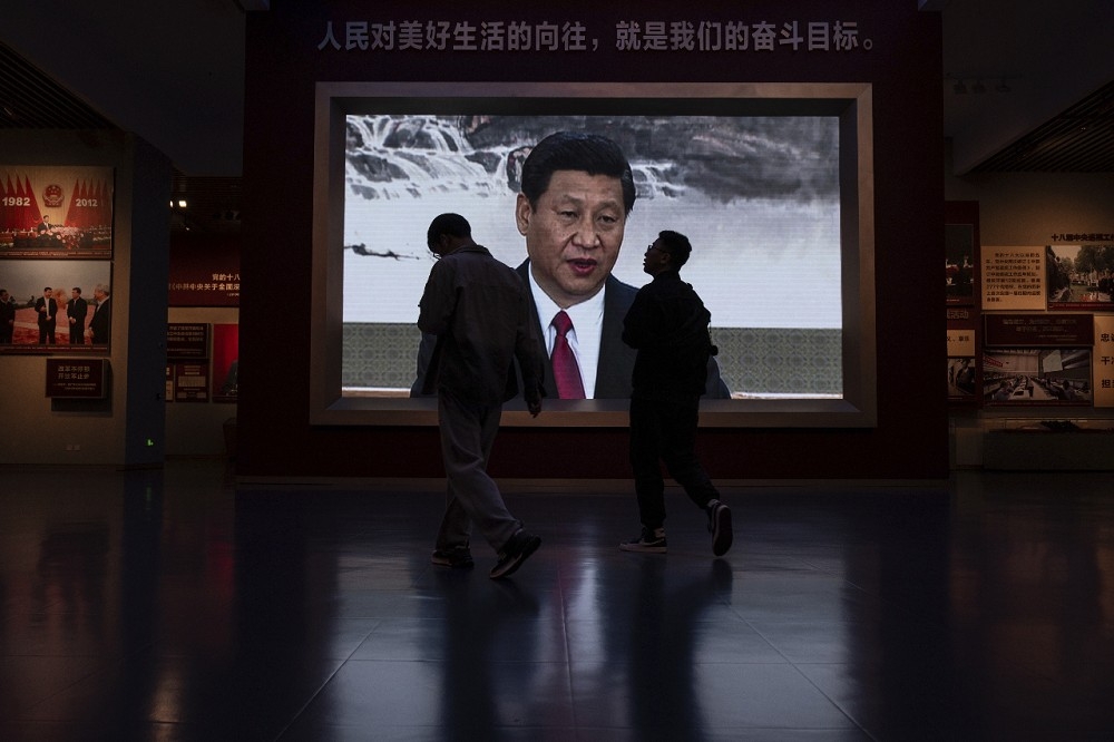 北京推习思想AI模型，显示电脑科学也要被个人崇拜染指。图为中国共产党历史展览馆内景。（美联社）(photo:UpMedia)