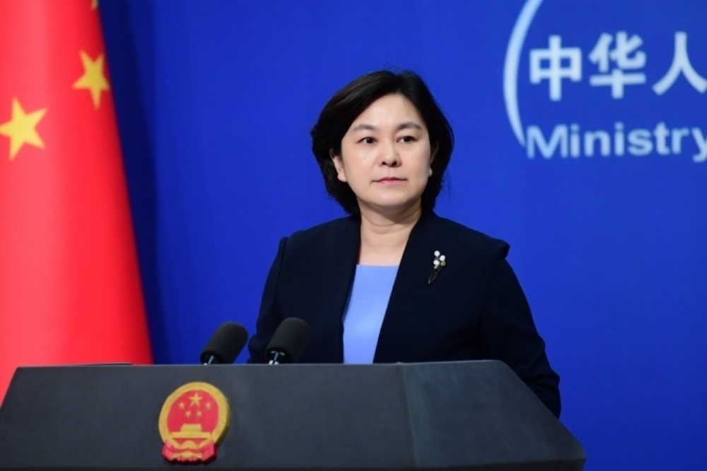 中國國務院27日宣布任命華春瑩為外交部副部長，為5年內兩度高升。（取自中國外交部網站）