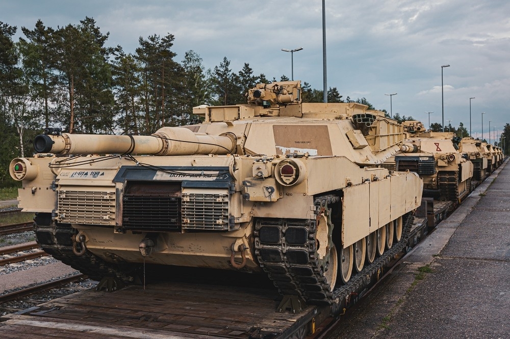 白宮傳將允許軍事承包商直接進駐烏克蘭，協助美援武器維修。圖為美國軍援烏克蘭的M1A1戰車。（取自DVIDS網站）
