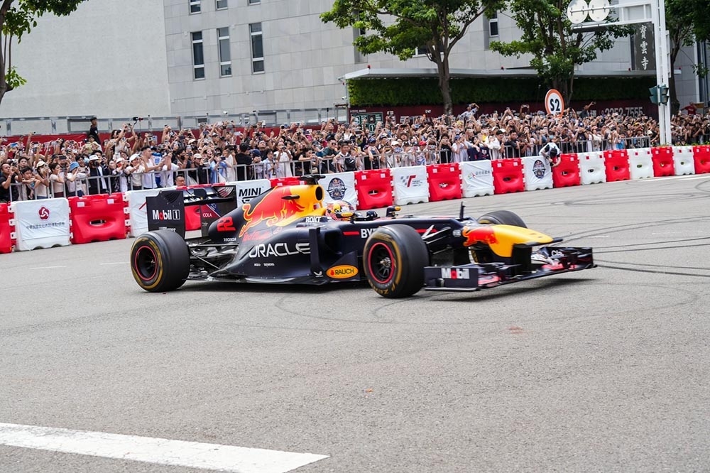 台灣首場 Red Bull Showrun 台中盛大登場。（體育局提供）