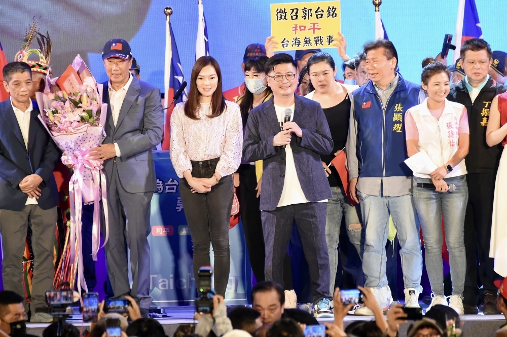 因力挺鴻海創辦人郭台銘參選總統彰化縣議長謝典林，國民黨指出，就黨的記錄，謝典林仍是國民黨黨員。（資料照片／張哲偉攝）