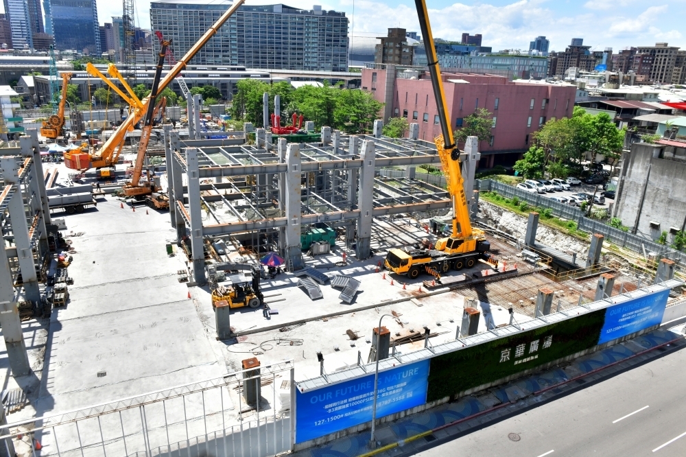 地檢署指出京華城是否繼續進行施工不屬於地檢署的職責範圍，由市府根據自身的權責來做決定。（資料照片／張哲偉攝）