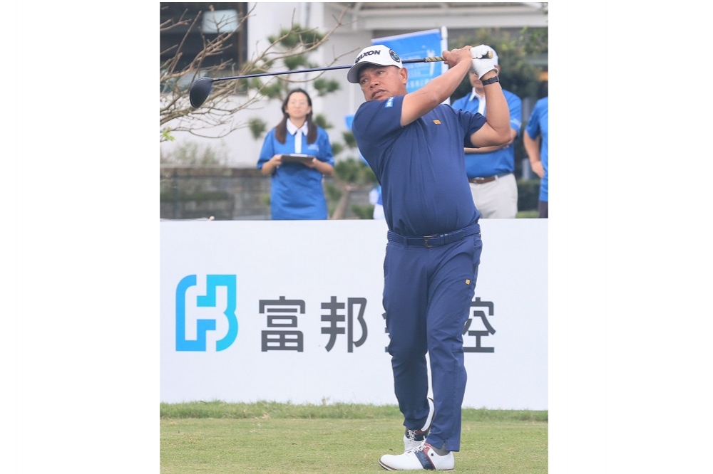 泰國名將馬山近況絕佳，2024富邦長春公開賽第一輪後以70桿並列第一。(富邦金控提供)